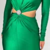 Rochie midi Ely, Verde