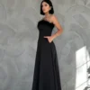 Rochie lunga Elisa, Negru