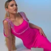Rochie midi Emily, Roz