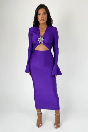 Rochie midi Nelly, Mov