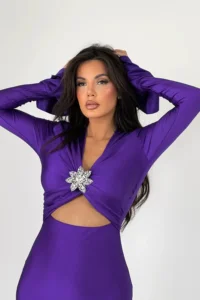 Rochie midi Nelly, Mov