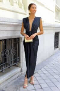 Rochi midi Evelyn, negru