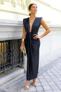 Rochi midi Evelyn, negru