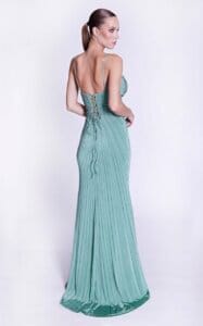 Rochie maxi Amira, Verde