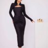 Rochie midi Flossie, negru