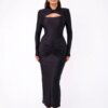 Rochie midi Flossie, negru
