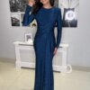 Rochie lunga Scarlet turcoaz