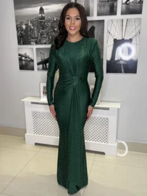 Rochie lunga Scarlet verde
