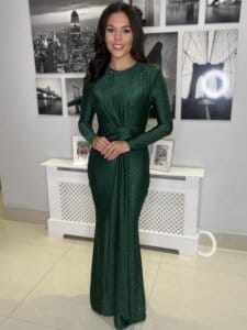 Rochie lunga Scarlet verde