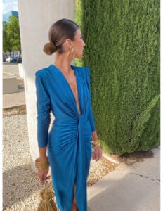 Rochie midi Eva, albastru