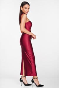 Rochie midi Serena burgundy