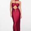 Rochie midi Serena burgundy