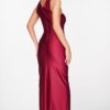 Rochie midi Serena burgundy