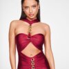 Rochie midi Serena burgundy