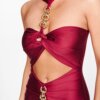 Rochie midi Serena burgundy