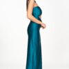 Rochie midi Serena turcoaz