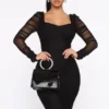 Rochie midi Siena, negru