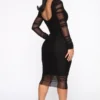 Rochie midi Siena, negru