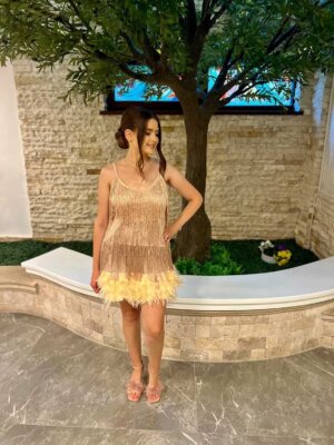 Rochie mini Sandra aurie