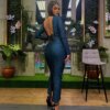 Rochie midi Cristina, albastru