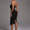 rochie midi silvie neagra