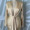 Rochie midi Nova, Auriu