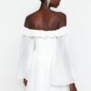 Rochie mini Mira, alba
