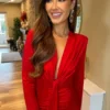 Rochie midi Nova, Rosu
