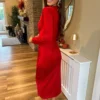 Rochie midi Nova, Rosu