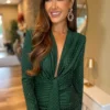 Rochie midi Nova, verde