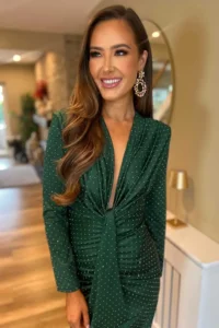 Rochie midi Nova, verde