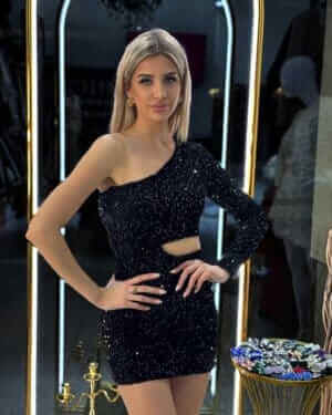 Rochie mini Giulia, Negru