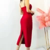 Rochie midi Desire, Rosu