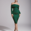 Rochie midi Iza, verde