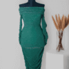 Rochie midi Iza, verde