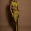 Rochie maxi Kassie, Verde