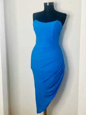 Rochie midi Andra, Albastru
