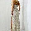 Rochie lunga Zhea, Argintie