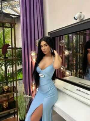 Rochie maxi Kim, Albastru