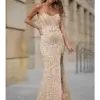Rochie maxi Cynthia, Auriu