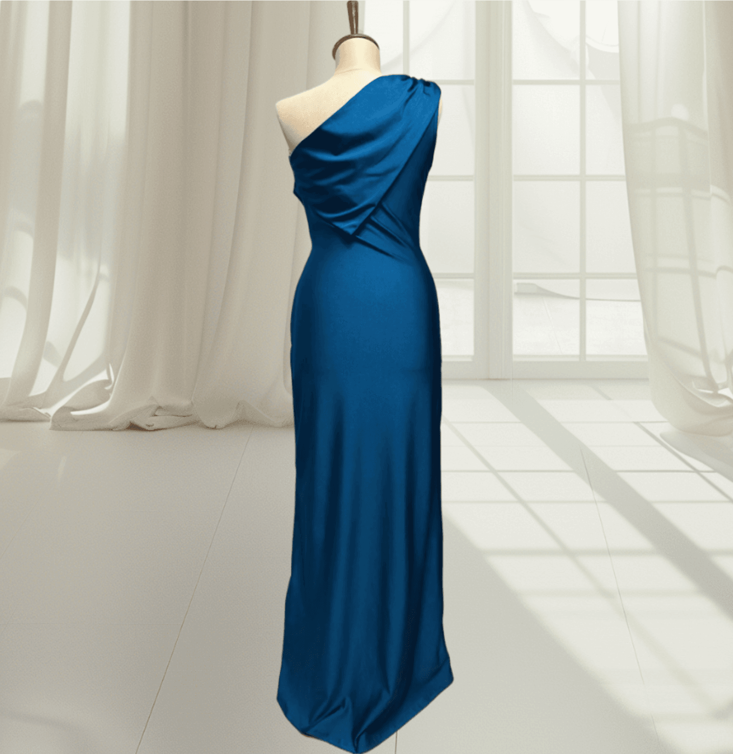 Rochie maxi Athena, Albastru