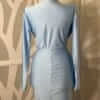 Rochie midi Nova, Albastru deschis