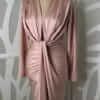 Rochie midi Nova, Roz Pudra