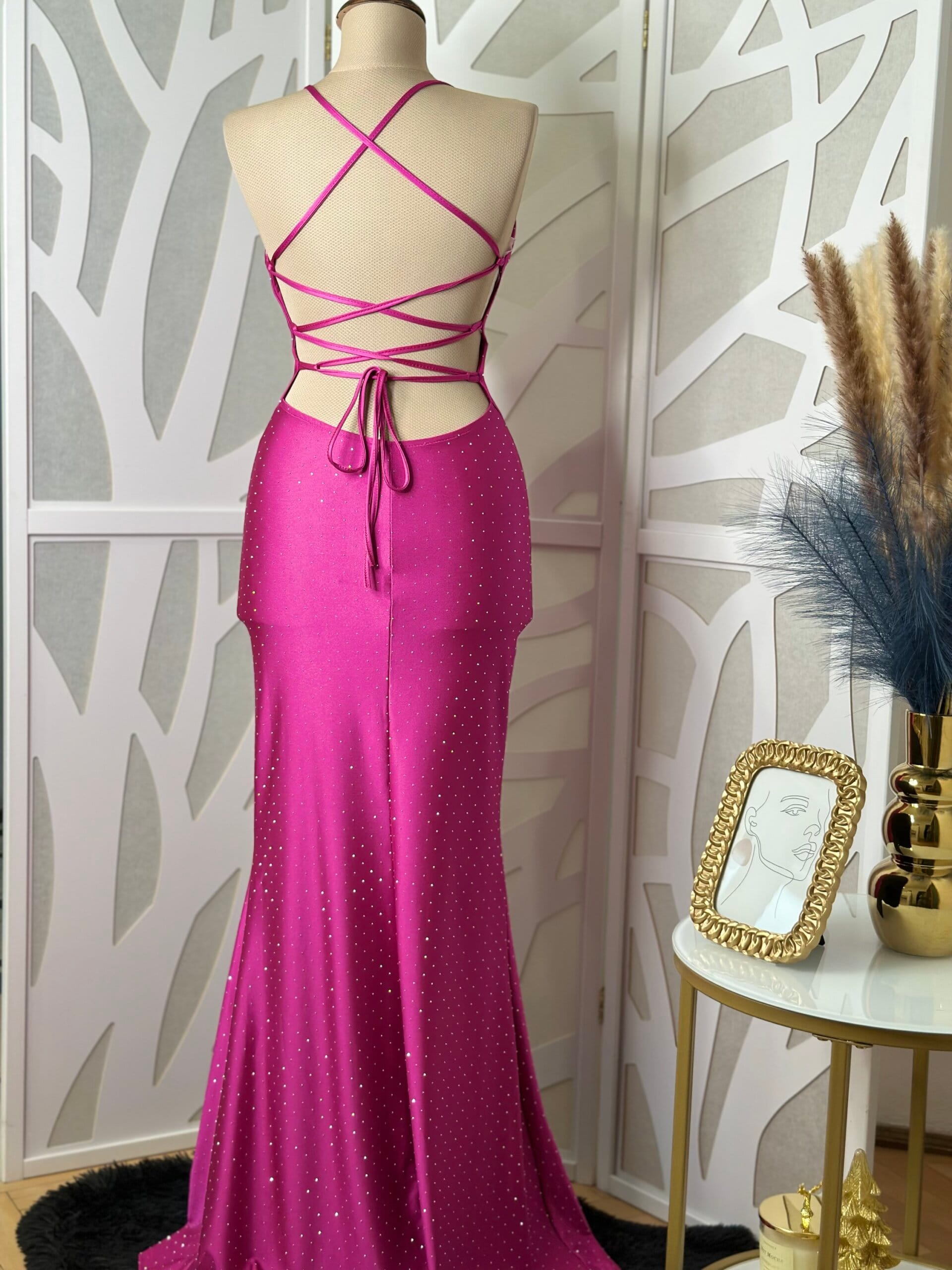 Rochie maxi Kim, Roz