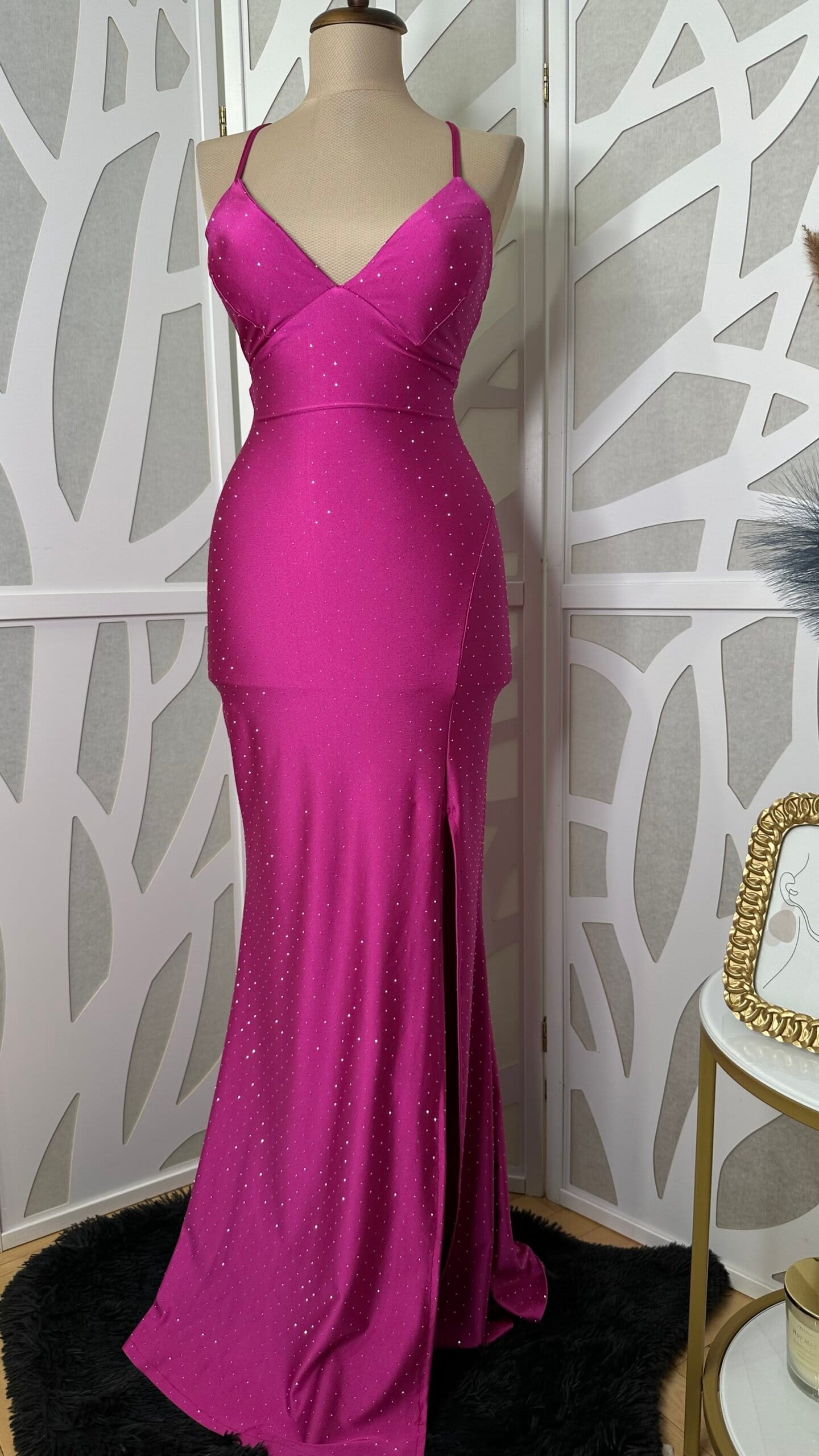 Rochie maxi Kim, Roz