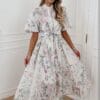 Rochie midi Josephine, Alb
