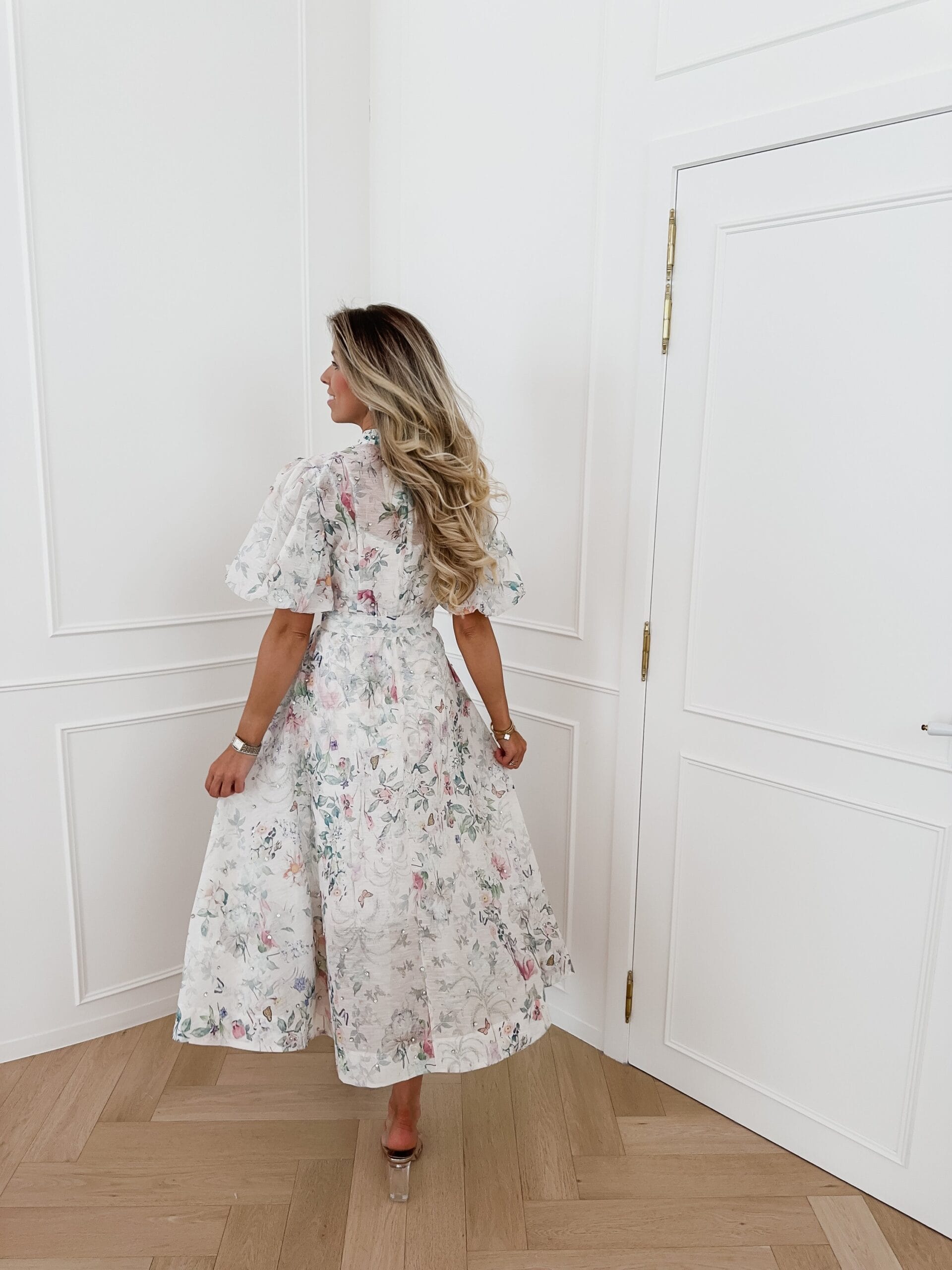 Rochie midi Josephine, Alb