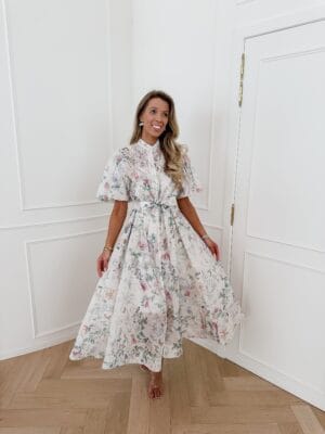 Rochie midi Josephine, Alb