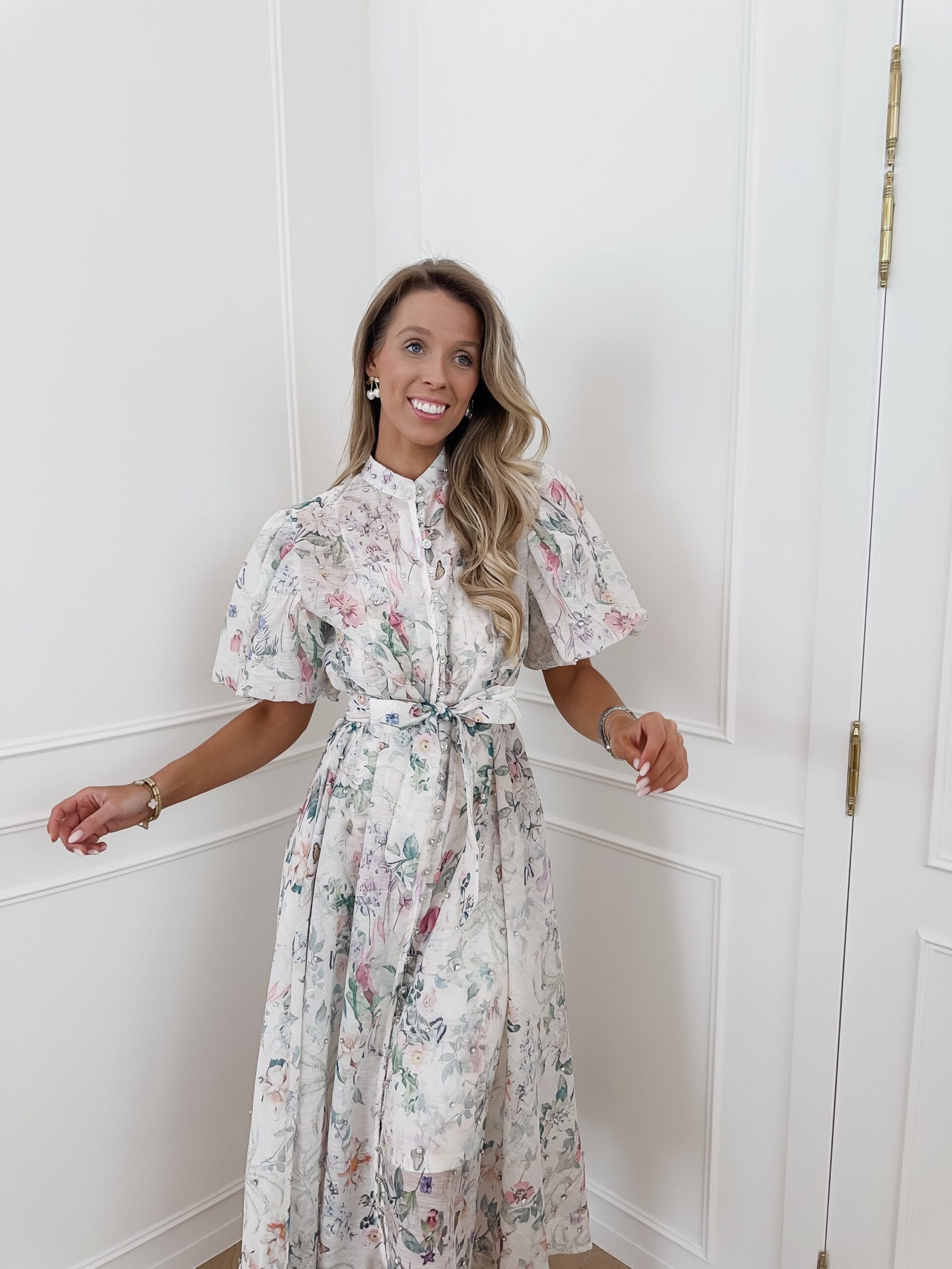 Rochie midi Josephine, Alb
