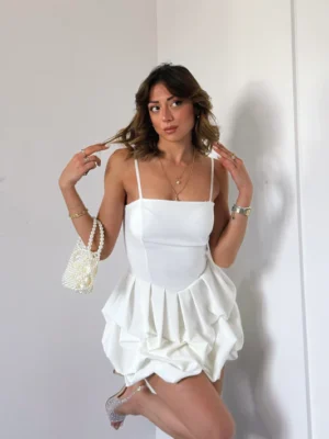 Rochie Ina, alb